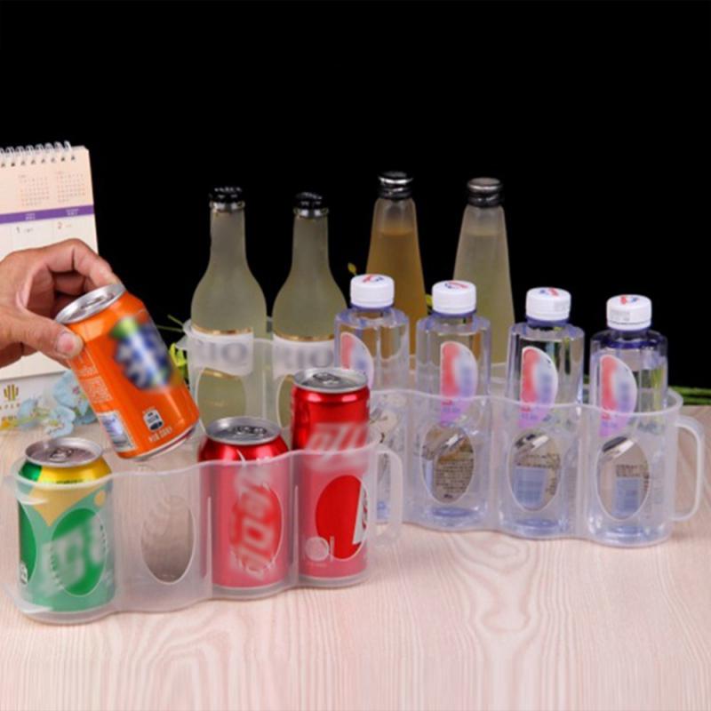 Beer Soda Drink Can Storage Box Kitchen Fridge Drink Bottle Holder Fridge Refrigeration Storage Organizer Rack Shelf