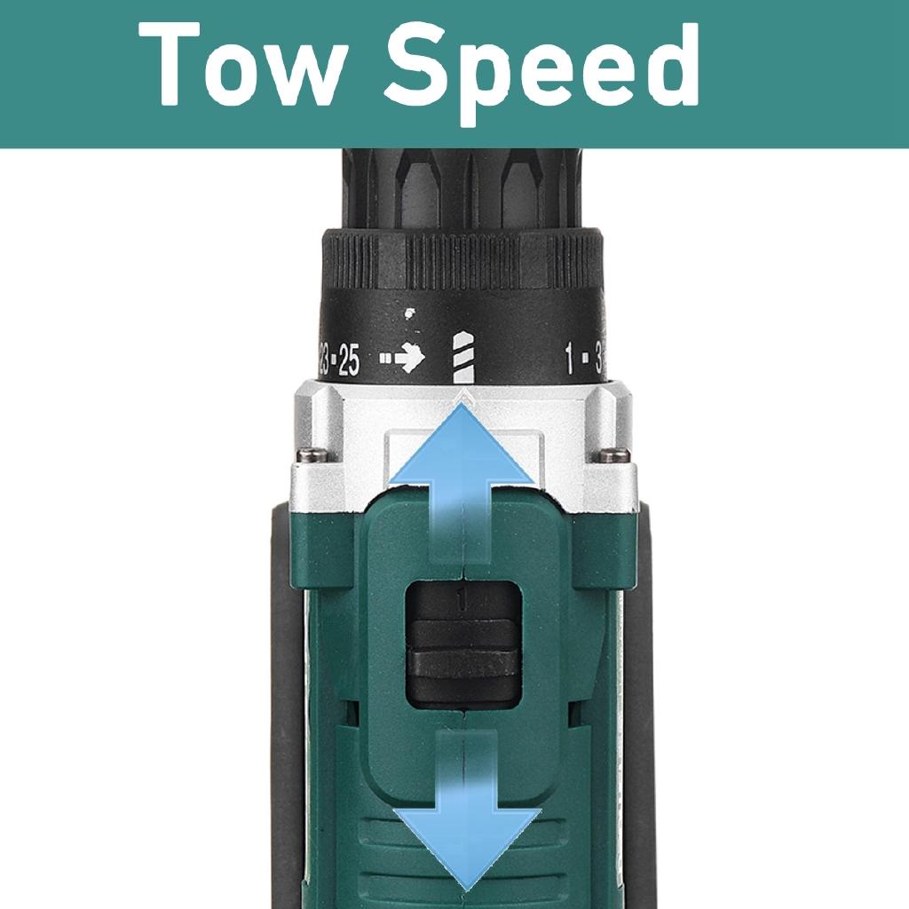 12V LED Cordless Electric Drill Driver Screwdriver