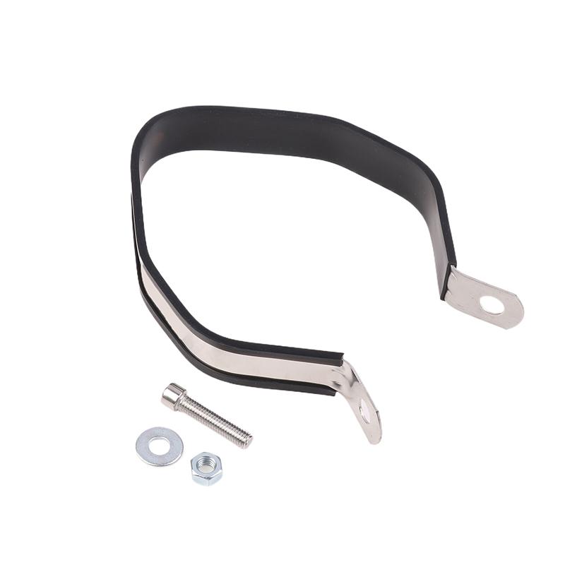 Motorcycle 60.5Mm Exhaust Pipe 51Mm Muffler Universal Fixed Circle Carbon Fiber Holder Clamp Fixed Ring Support Bracket