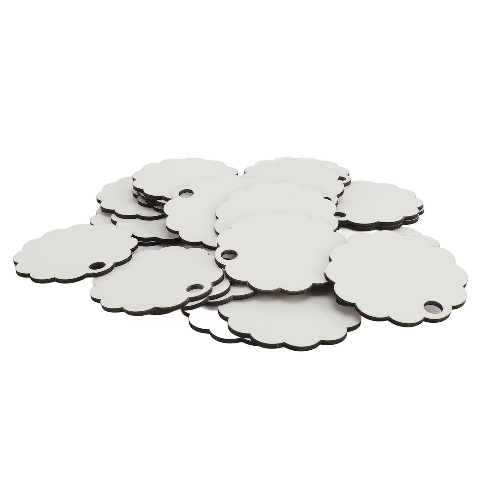 

30 шт. термопереводных пустых именных табличек, незаконченных пустых именных табличек, пустых именных бирок для самостоятельной сборки, визиток для чашек