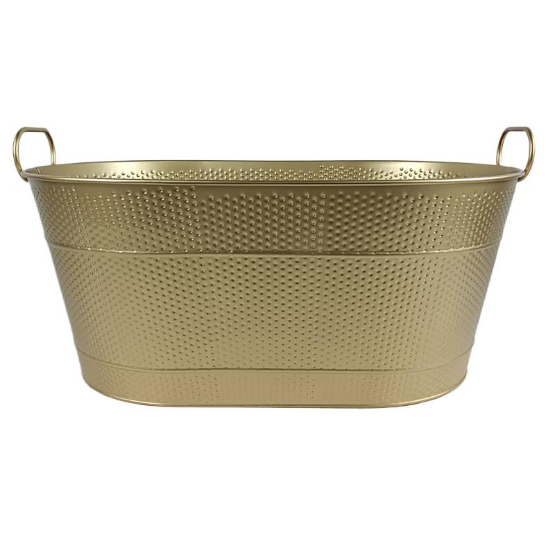 Hanyou European Light Luxury Golden Oval Ice Bucket