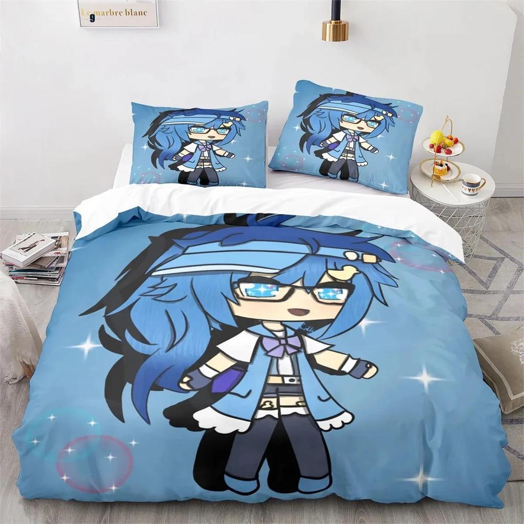 Gacha Life Academia Anime Bedding Set Bedroom Soft Modern Bedspreads Comefortable Kids Duvet Cover Quilt Cover And Pillowcase