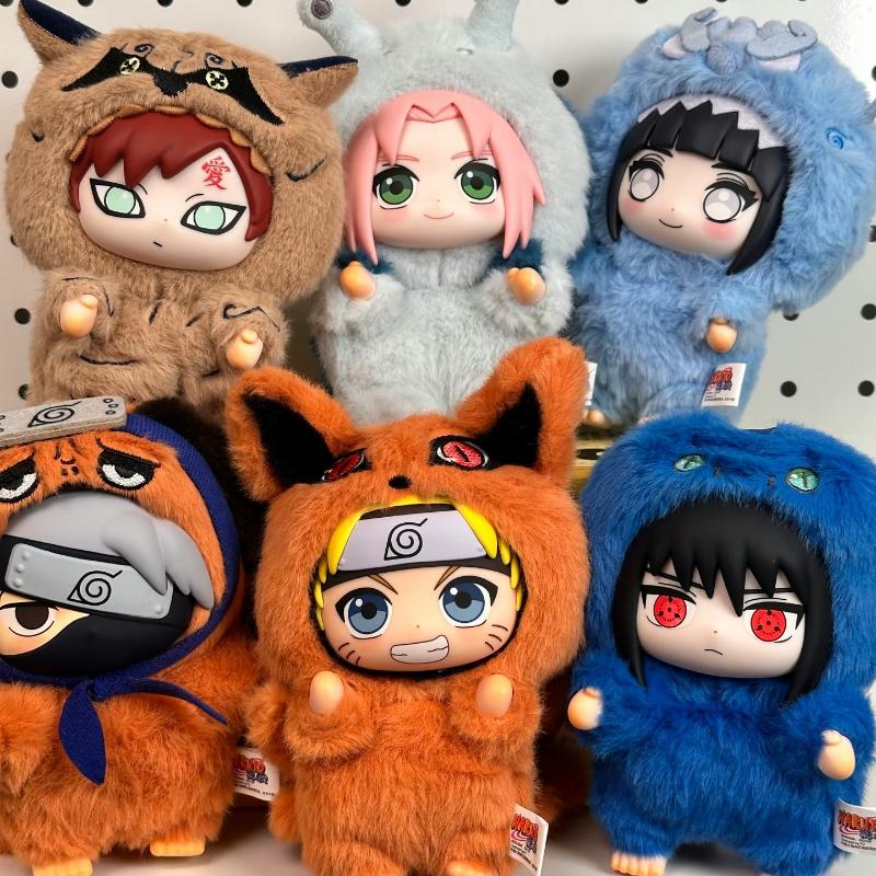 Hot Naruto Itachi Sasuke Kakashi Gaara Series Blind Box Trendy Toy Figure Plush Pendant Collection Birthday Present