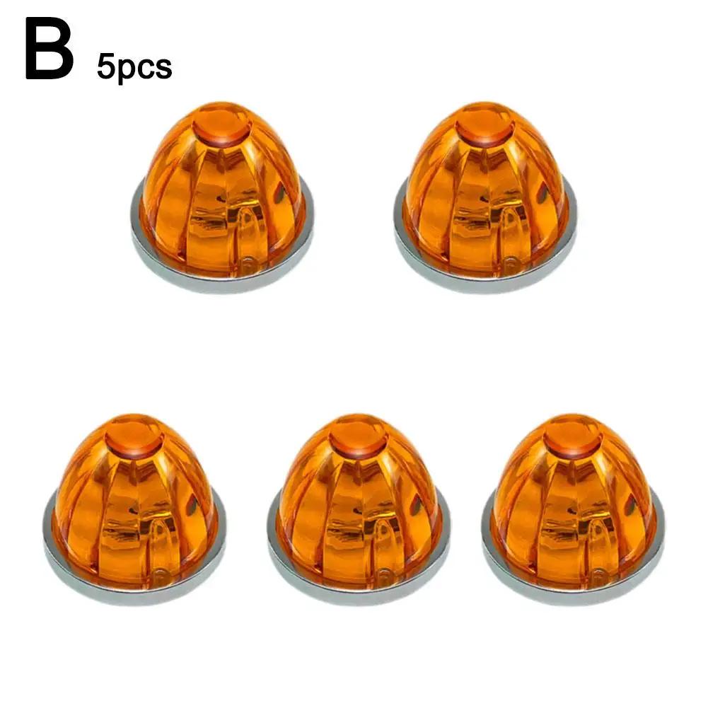 5pcs Watermelon Side Marking Lamp Waterproof Multi DIY Easy Heavy Vehicle Duty Color Install Lens E0R3