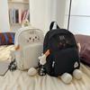 Cute Cartoon Kitten Backpack Girl's Heart Preppy Style Sweet Schoolbag Large Capacity All-matching Student Travel