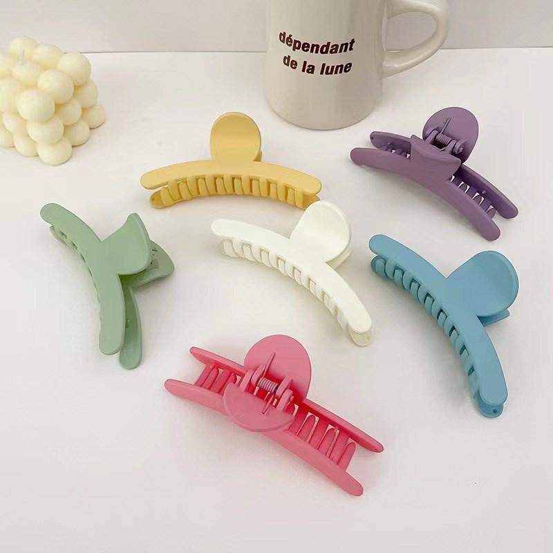 Neuer Damenmode Haarclip Koreanische Version der Einfarbigen Scrub-Klaue Haarklammer Kopfschmuck Haaraccessoires
