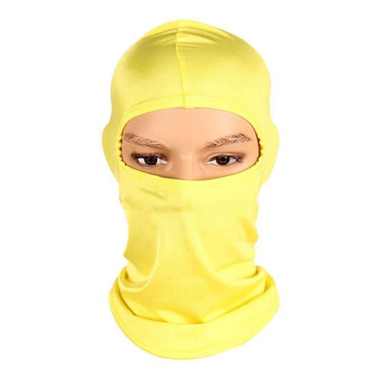 

Мотоциклетный Велоспорт Лыжный Защита шеи Открытый Лайкра Балаклава Полное Лицо one size жёлтый