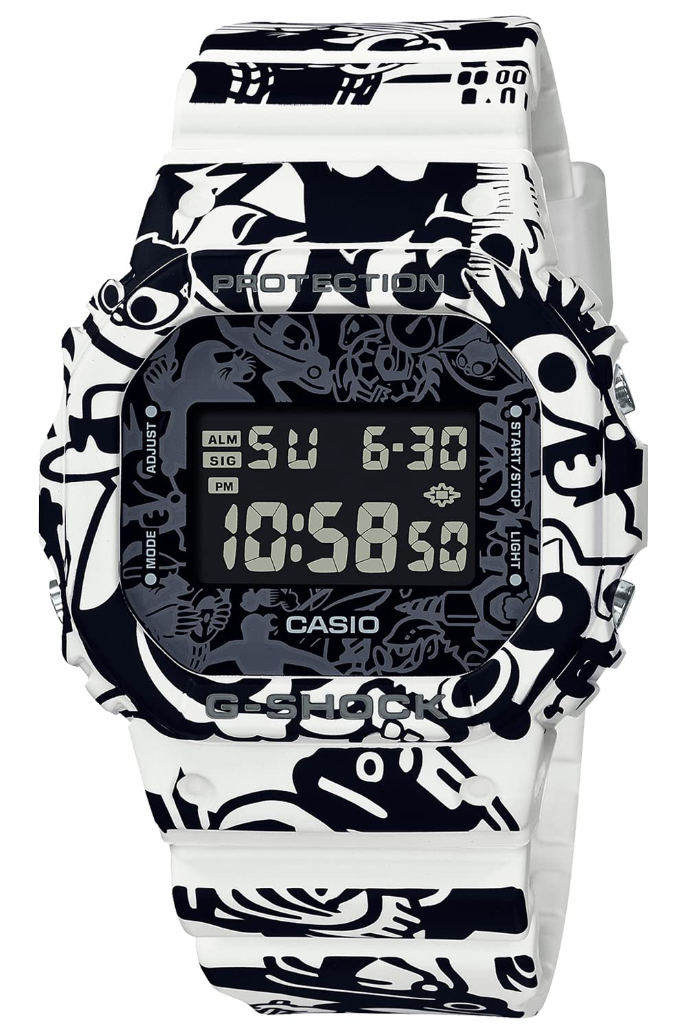 Белые часы G-SHOCK [Casio] G-UNIVERSE DW-5600GU-7JR Мужские,