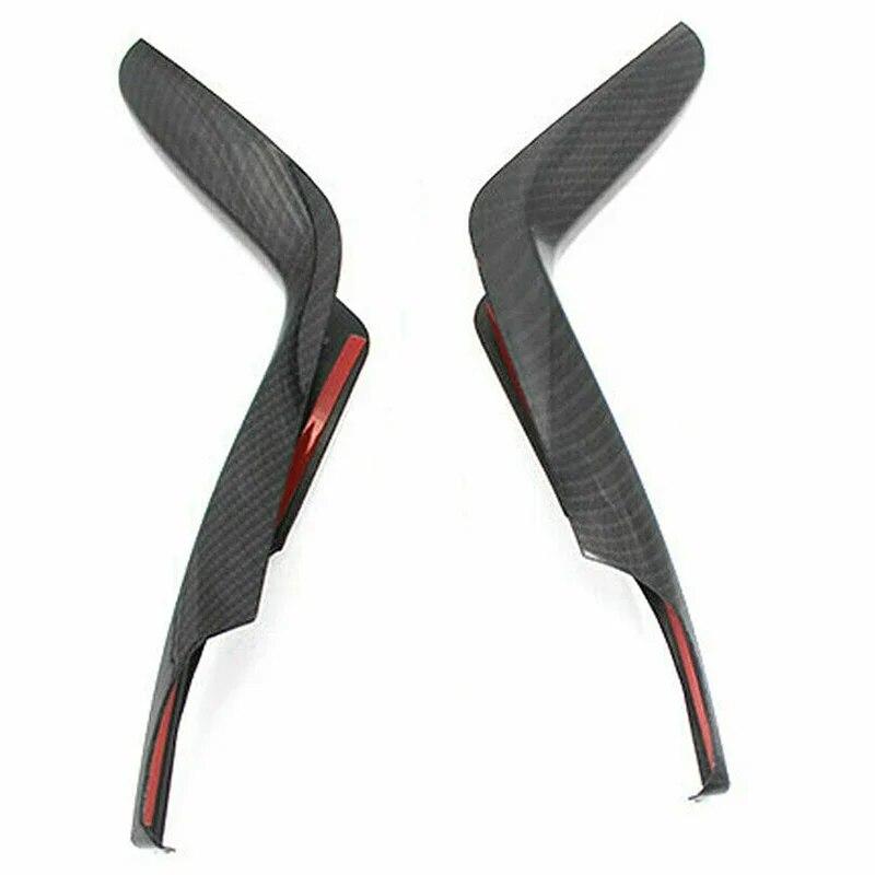 ABS Plastic Car Interior Gear Shift Panel Strips Trim Sticker for Honda Civic 2016-2021 Carbon Fiber Look Accessories