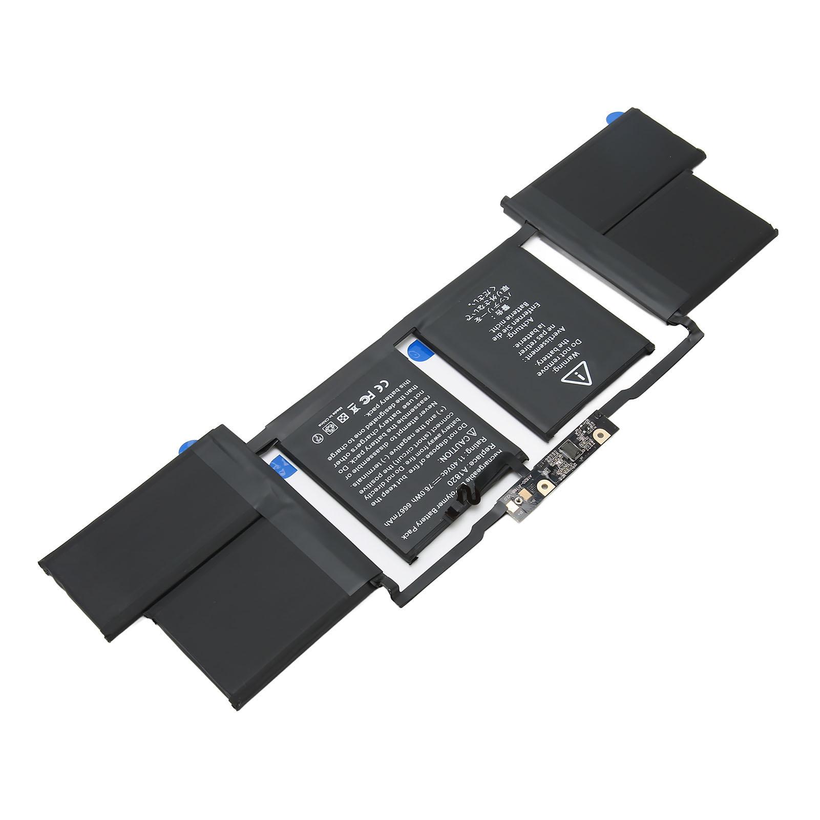 

Сменный аккумулятор для ноутбука 11,4 В 76 Вт·ч 6667 мА·ч, безопасный и стабильный аккумулятор для ноутбука OS X Pro 15 дюймов A1707