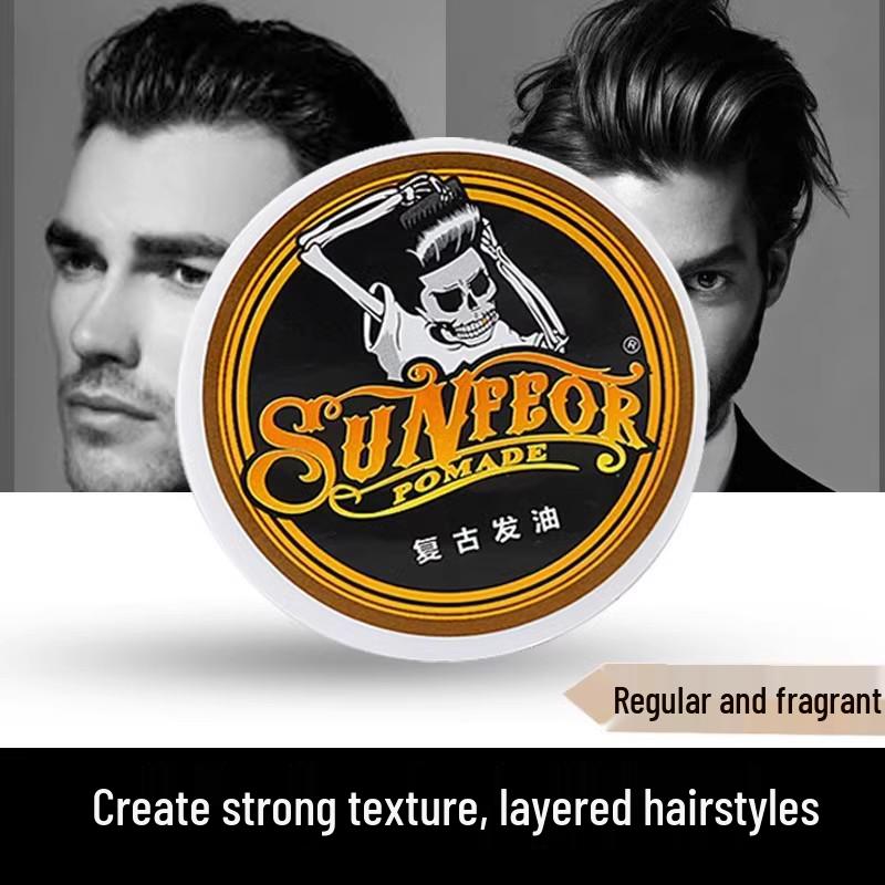 SlickBack Retro Hair Pomade - Light Scent, Moisturizing Wax Spray for Men