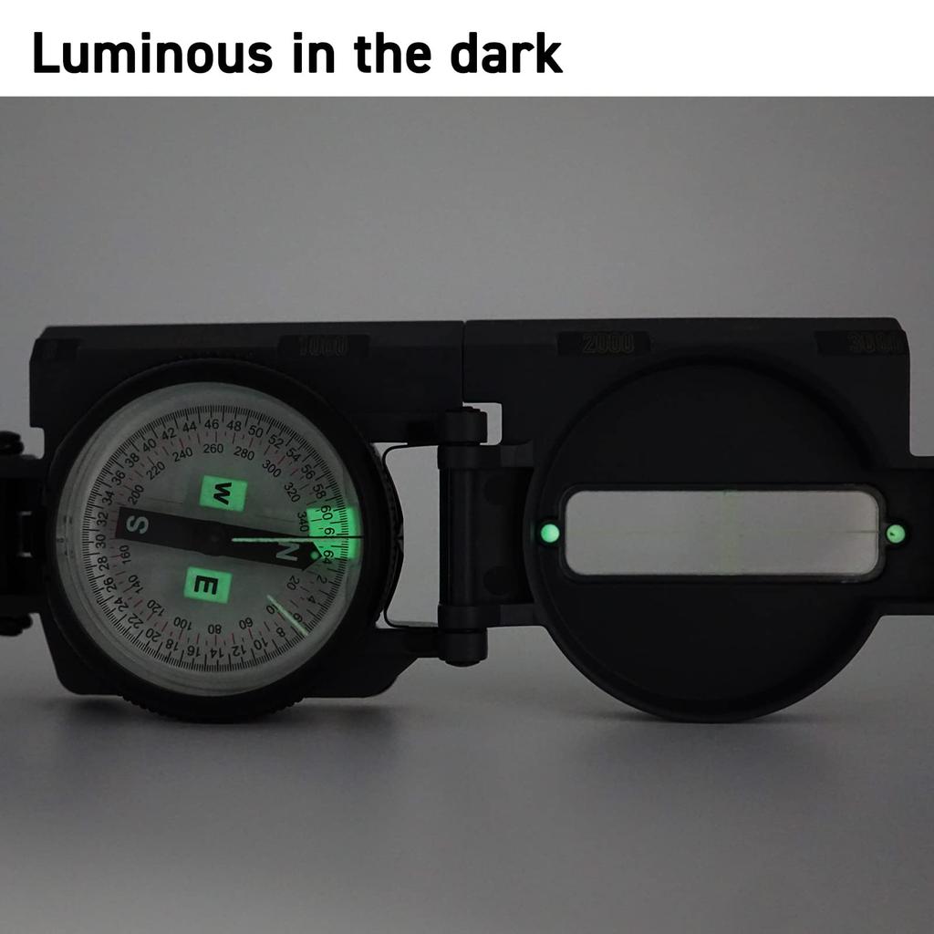 POLARIS Tactical Lensatic Compass with Inclinometer and Mil Scale MC-0934