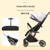 Lightweight Baby Stroller: Sit and Lie, One-Key Fold, Four-Wheel Shock Absorption, Outdoor Umbrella Car.