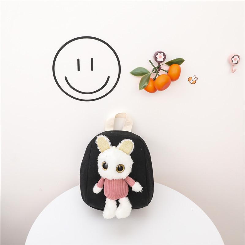 Cute White Belt Pants Cow Rabbit Cat Plush Toy Decoration Children Backpack