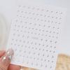 5Sheets Metal Silver Nail Stickers Metallic 3D Star Nail Art Stickers Decals Self-Adhesive Nail Art Stickers Metal Chain Heart