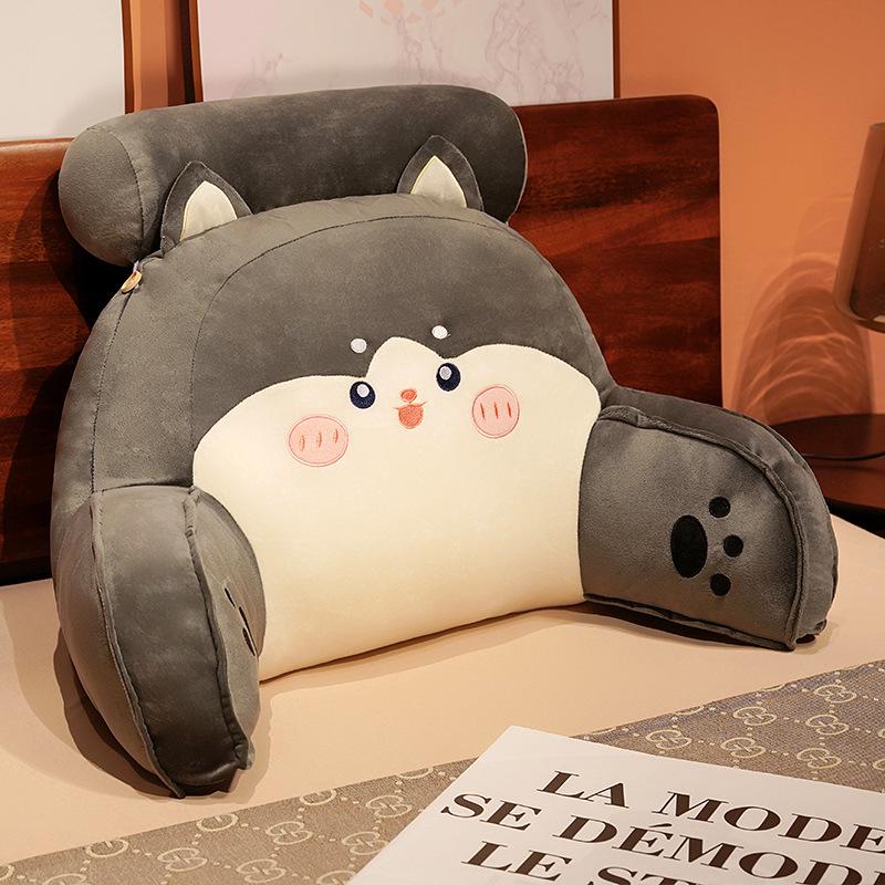 Cartoon Headboard Large Backrest Pillow for Student Dormitory: Soft Sofa, Bed, or Bay Window Reading and Lumbar Support Cushion