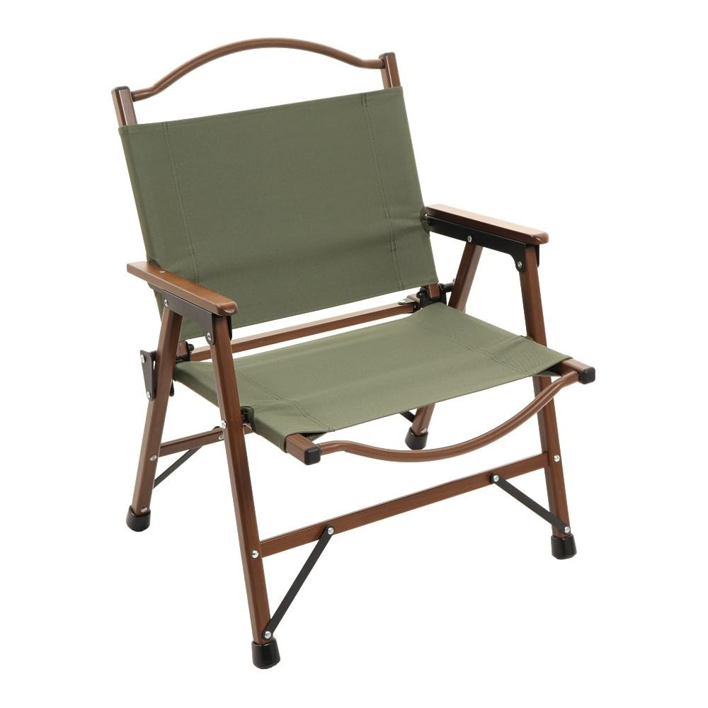 

Fuji Boeki Folding Chair Low Chair Width 55 x Depth 56 x Height 65cm Olive Outdoor Chair Lightweight Washable Load Capacity 80kg Schmidt 37982 оливковый