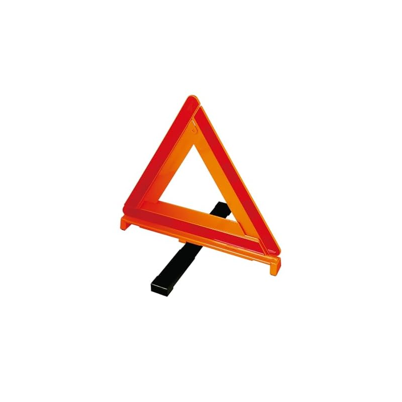 Amon Triangular Warning Sign, National Public Safety Commission Certified Product (Certification Number F16-2), for use during emergency stops on