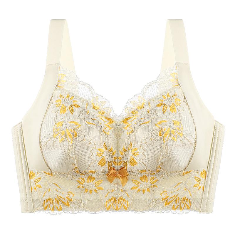 Adjustable Lingerie for Women Anti Sagging Side Cinched Accessory Bra Thin Without Steel Ring Bra