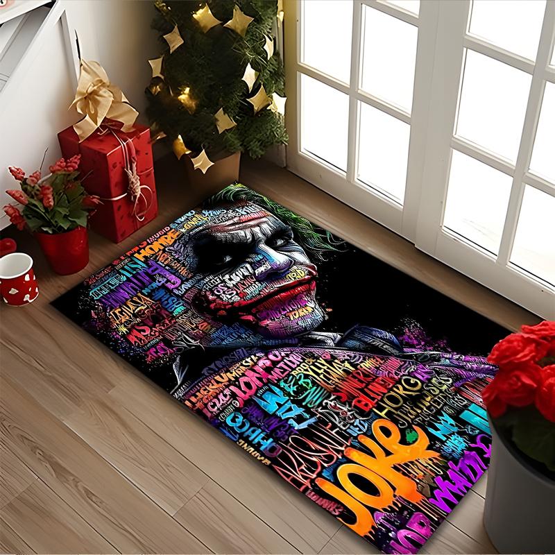 1pc JOKER Rug, Digital Printed Home Chair Sofa Mat, Durable Office Area Carpet, Beautiful Festival Decorations