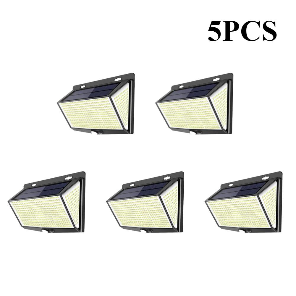 1-6PCS Solar Outdoor Garden Lights IP65 Waterproof Super Bright 468 LEDs Motion Sensor Wall Light Solar Powered Security Lamp