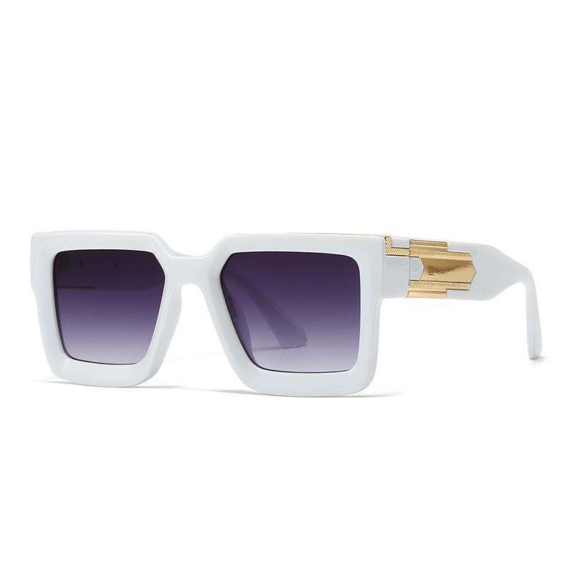 Classic Big Concave Frame Square Sunglasses Women For Men Luxury Brand Designer Vintage Punk Sunglasses Popular Driving Shades