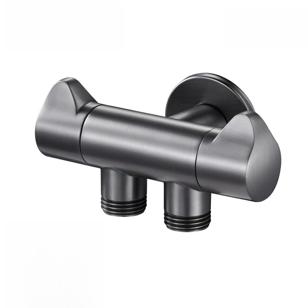 1/2'' European Triangle Valve Hot and Cold Water Stop Universal Retro Angle Valves All Copper Toilet Bathroom