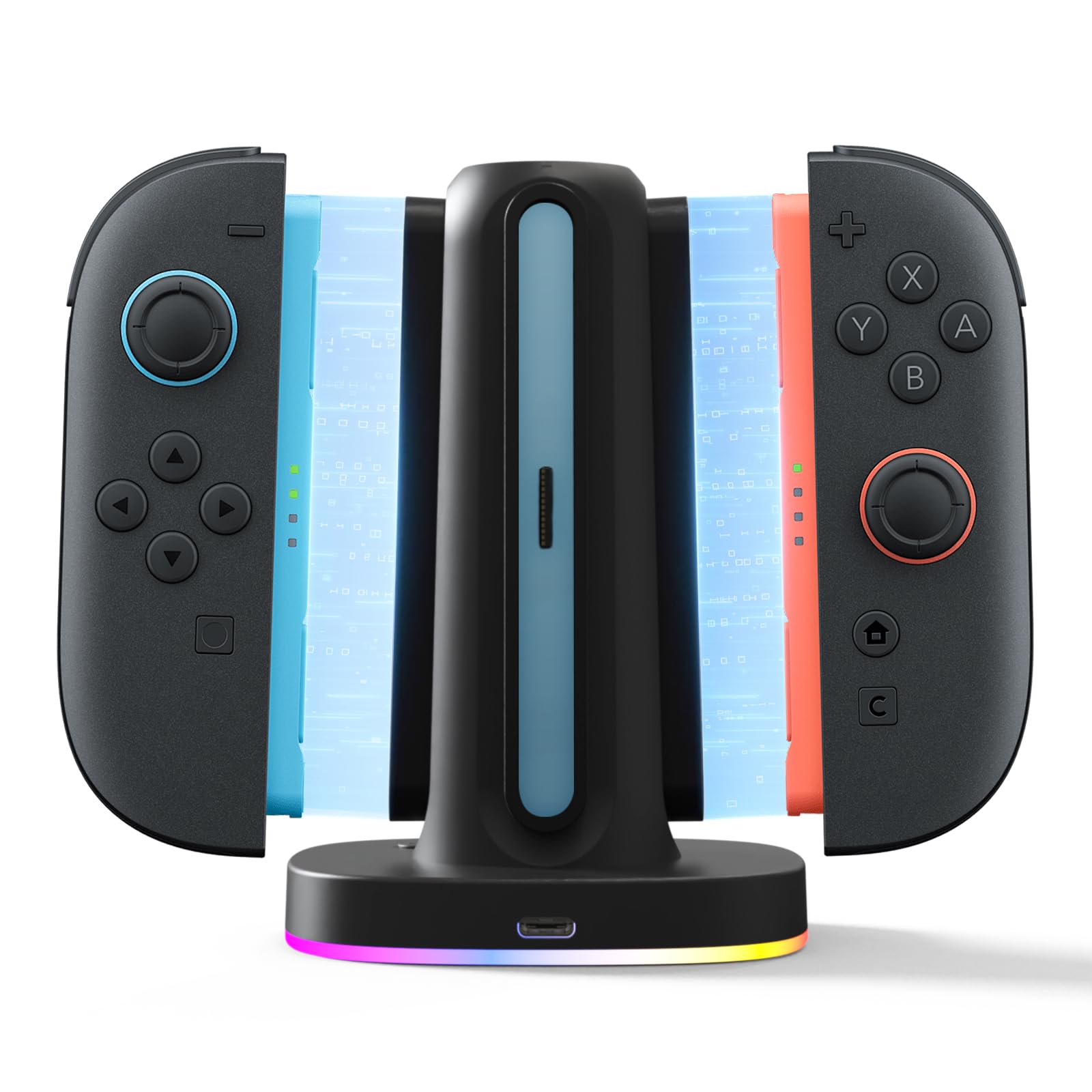 

Nintendo Switch 2 2 Charging Nintendo Switch 2 Charging Fast Charging Station with Magnetic and Weighted Bidirectional LED Indicator and Overcharge чёрный