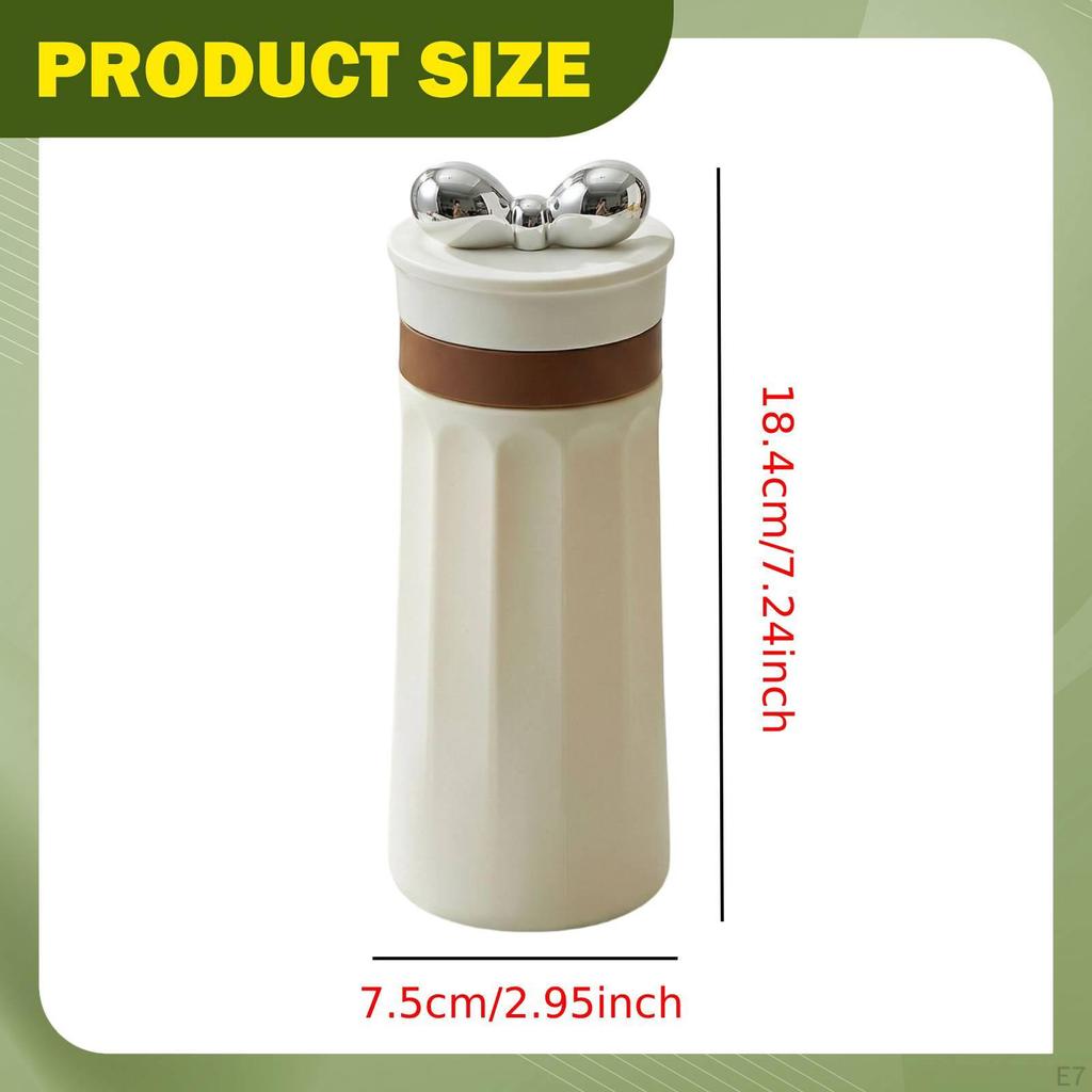 Water Bottle for Travel Leak Silicone with Portable Lid Suitable Office Camping Beach Hiking