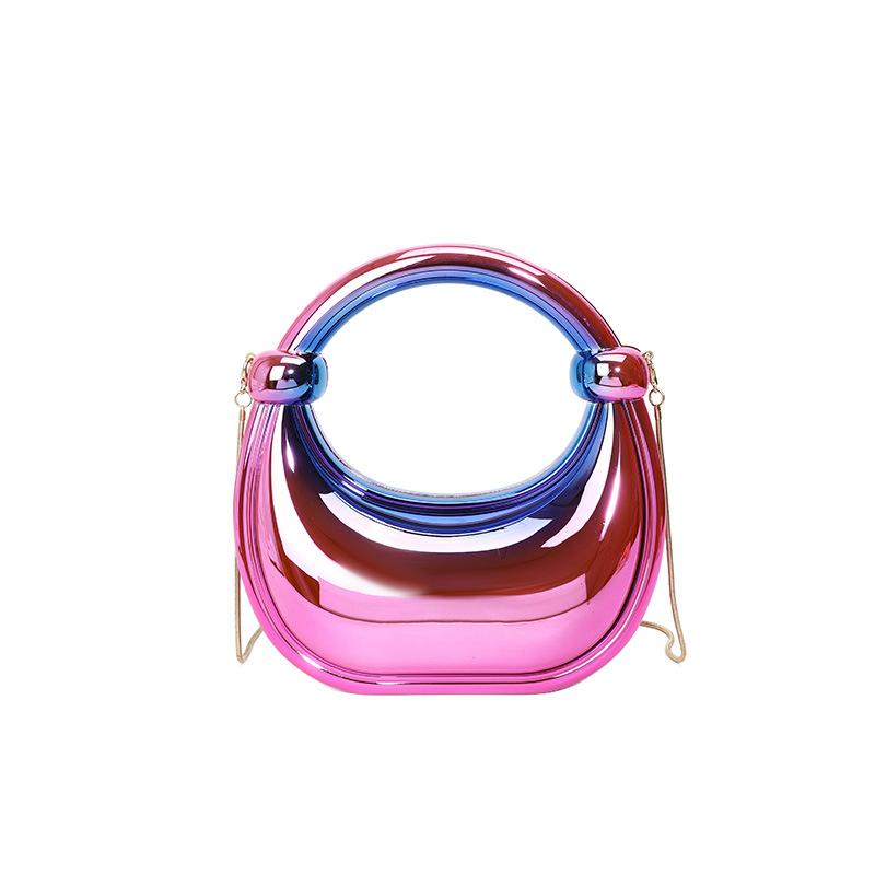 Acrylic Box Bag 2025 New European and American Fashion Candy Color Internet Celebrity Women Chain Crossbody Dumpling Bag Tide