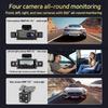 4 Channel Car DVR UHD 1080P 4-Lens Cabin Vehicle Dash Cam 360° All Sides Car Camera Wifi Video Driving Registrator Black Box