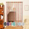 Colorful Encrypted Line Curtains S-shaped Curtains Window Screens Living Room Door Curtains Partition Screens Wedding Decoration