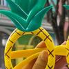 Pineapple Fruit Glasses Fruit Shape Eyeglasses Fiesta Tropical Pineapple Sunglasses,Hawaiian Luaus Party Eyeglasses