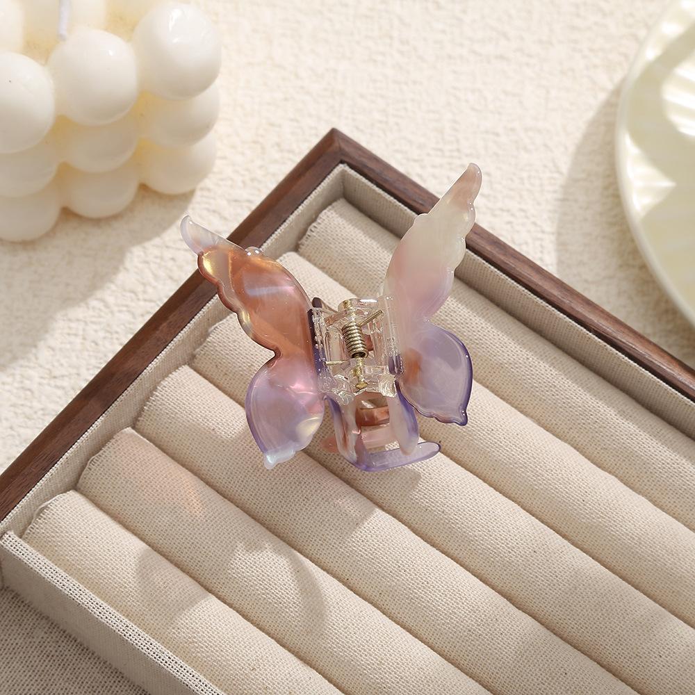 French Style Acetate Butterfly Hair Claws Colorful Hair Styling Tools Accessories Retro Elegant Hair Clamps Women Sweet Hairpins