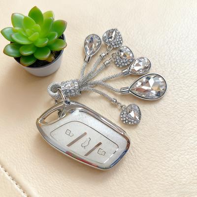 White Diamond Tpu For Mg Zs Hs 5 6 Ezs For Roewe Rx3 Rx5 Rx8 Erx5 I6 I5 Remote Car Key Case Cover Holder Keychain Accessories