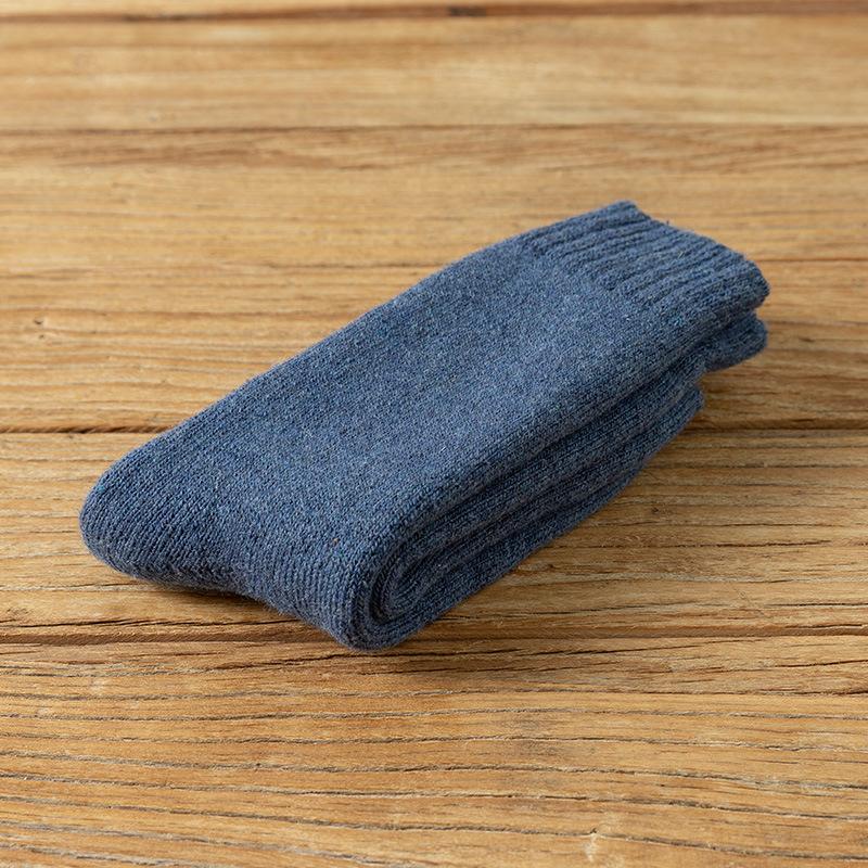 Men's Extended Winter High-top Super Thick Wool Socks, Women's Fleece Socks, Large-sized Long Top Loose Cold-proof Cotton Socks