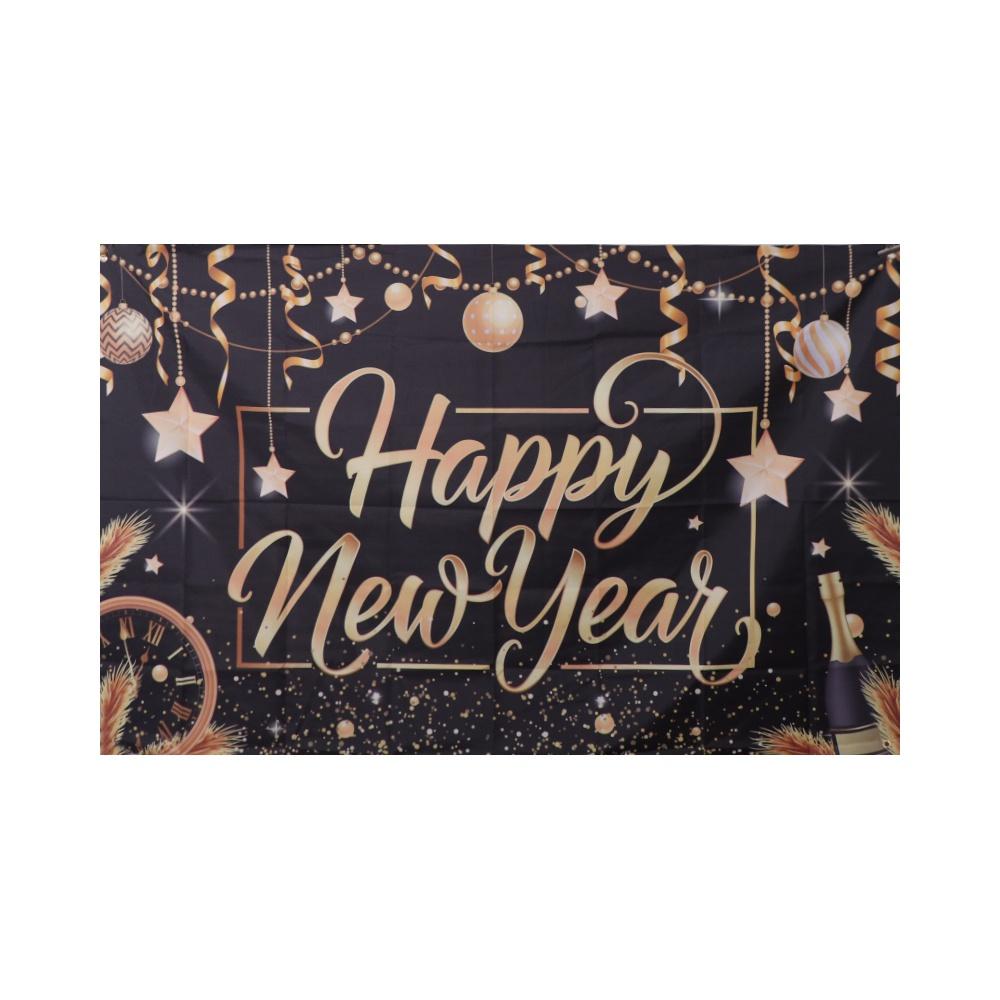 New Year Theme Happy New Year Photography Backdrop Celebrate Party Countdown Party 2024 New Year Decorations Balloon
