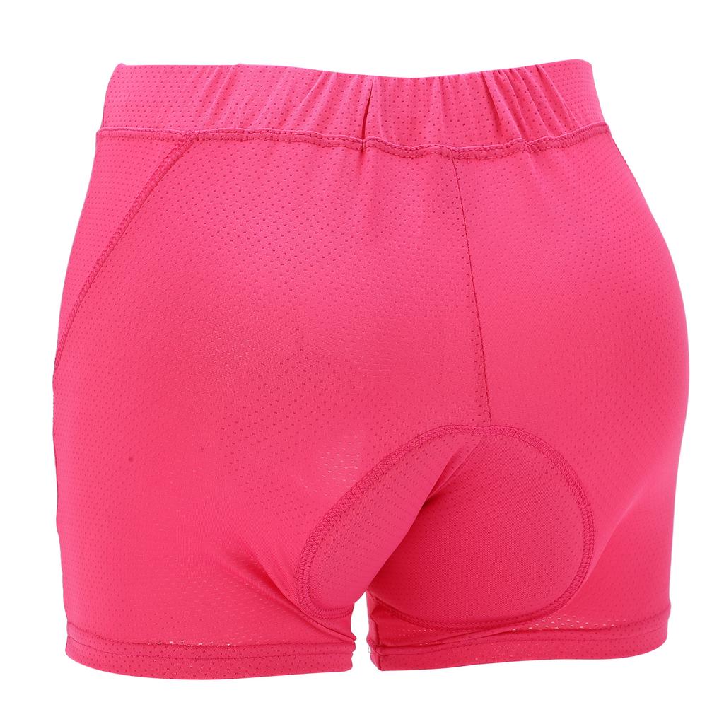 Cycling Padded Shorts Silicone Pad Design Elastic Soft Breathable Comfortable Cycling Underwear for WomenL