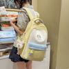 Schoolbag Japanese new high-value fresh, sweet and sweet plaid backpack junior high school students lightweight large-capacity backpack