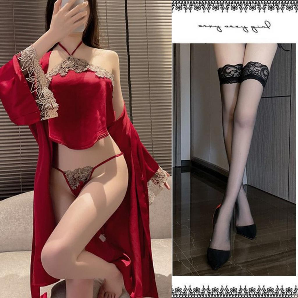 Sex Lingerie Set Bed Robe Sexy Large Size Bride Belly Pocket Antique Suspender Pajamas