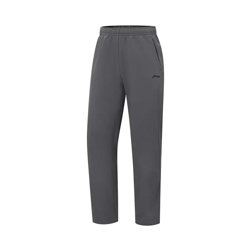 LI-NING Men s Straight-Leg Fleece-Lined Sport Pants AYKV581 L