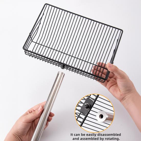 Chicken Poop Scooper 4-in-1 Poultry Litter Scoop with Handle Litter Sifting Shovel for Chicken Coop Pet Waste Cleaning