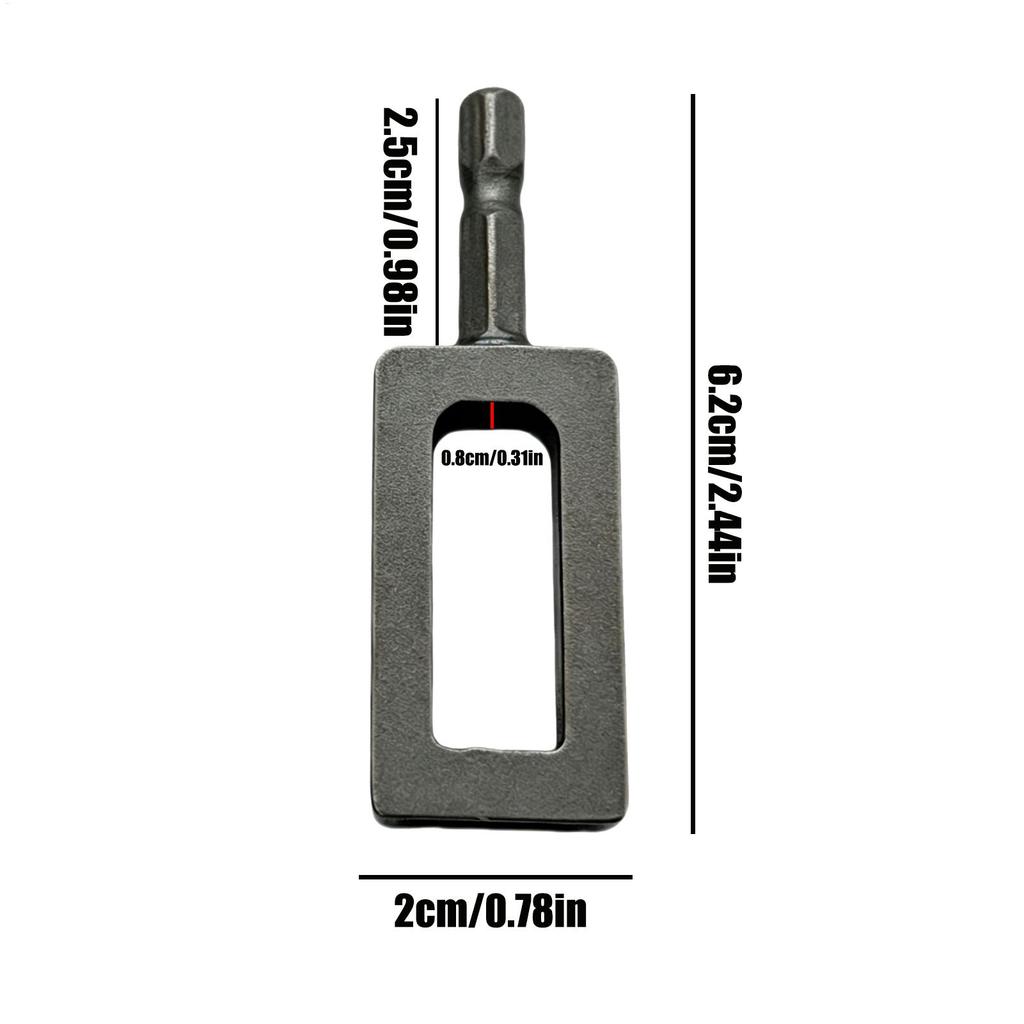Wire Twister for Drill Hexagonal Cable Wrapping Bit Wire Twister Drill Bit for Pipe Chain Link Netting Installation Ranch