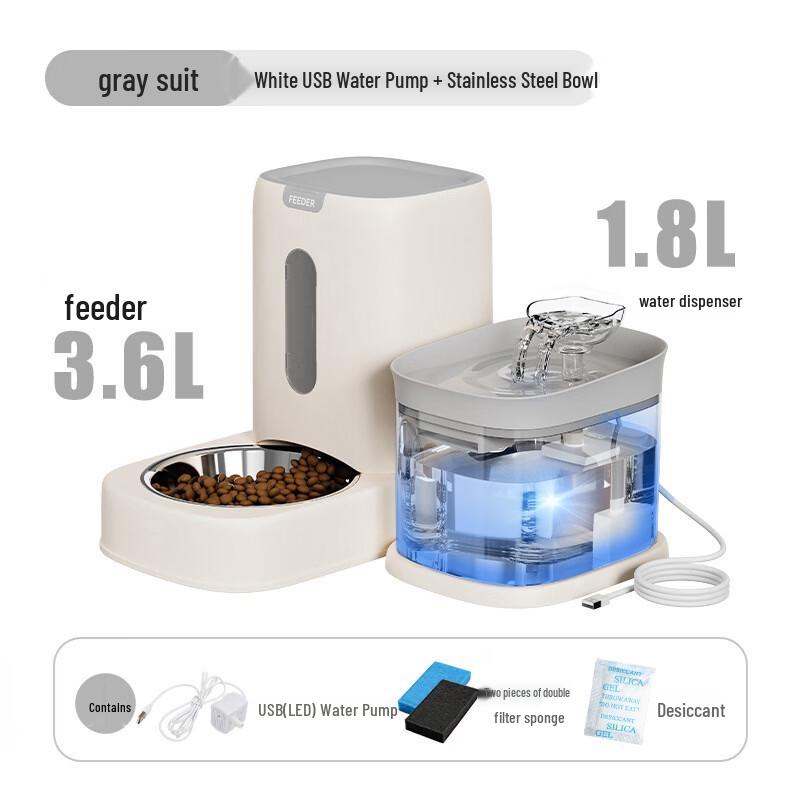 LISM Automatic Pet Feeder and Water Dispenser