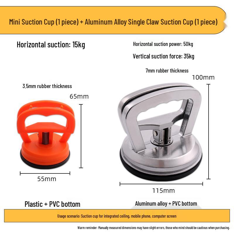 Heavy Duty Ceiling and Floor Tile Suction Lifter with Aluminum Buckle