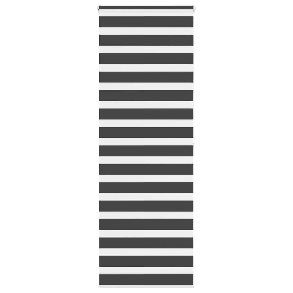 Zebra Roller Blind, Black, Fabric Width 80.9 Cm, Polyester