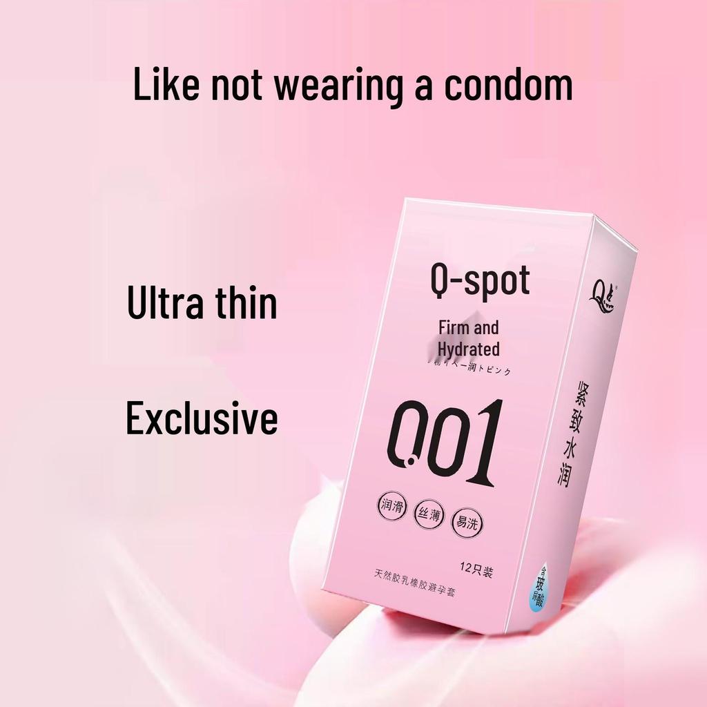 Women's Q-spot Ultra-thin Hyaluronic Acid Condoms: Long-lasting, Watery, Health-focused Erotic Design.