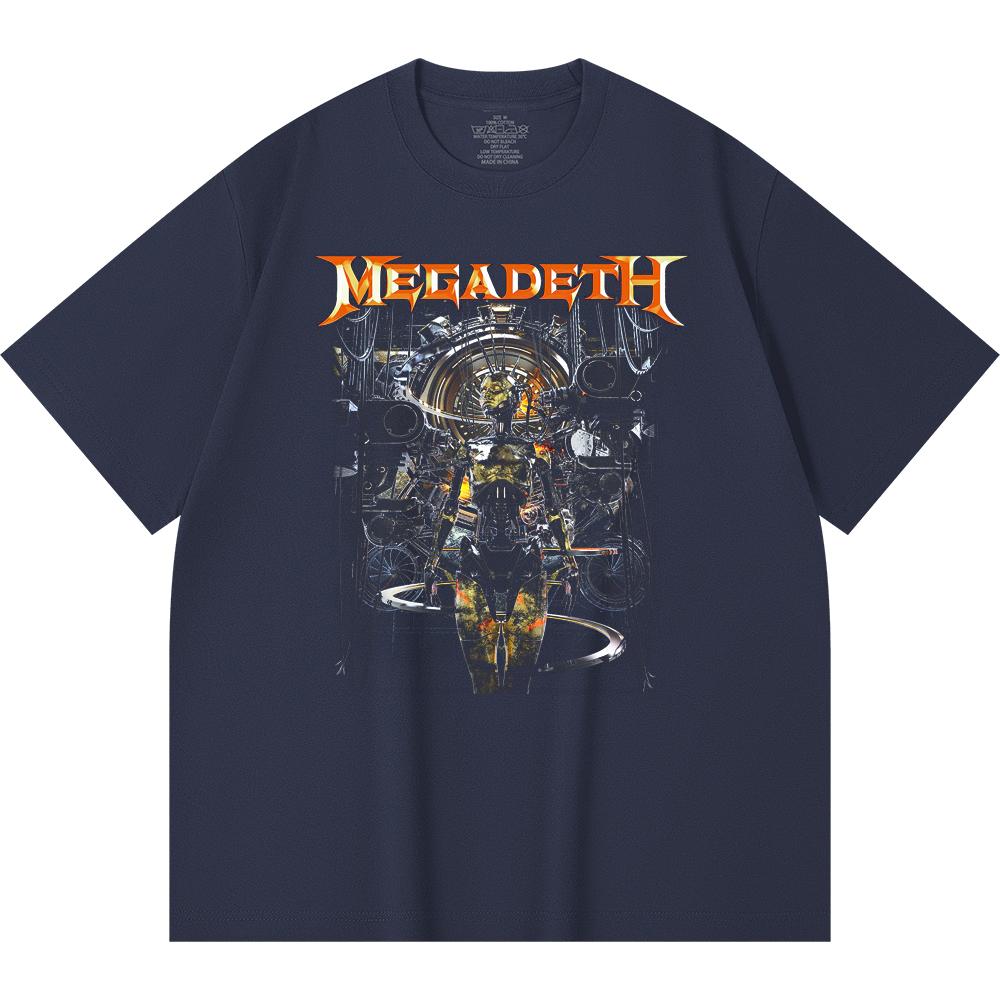 T-shirt Heavy Metal 230 g/m² 100% Bawełna Z Nadrukiem Zespołu Rockowego Popularnej Muzyki Unisex Ciężki Bawełniany T-shirt