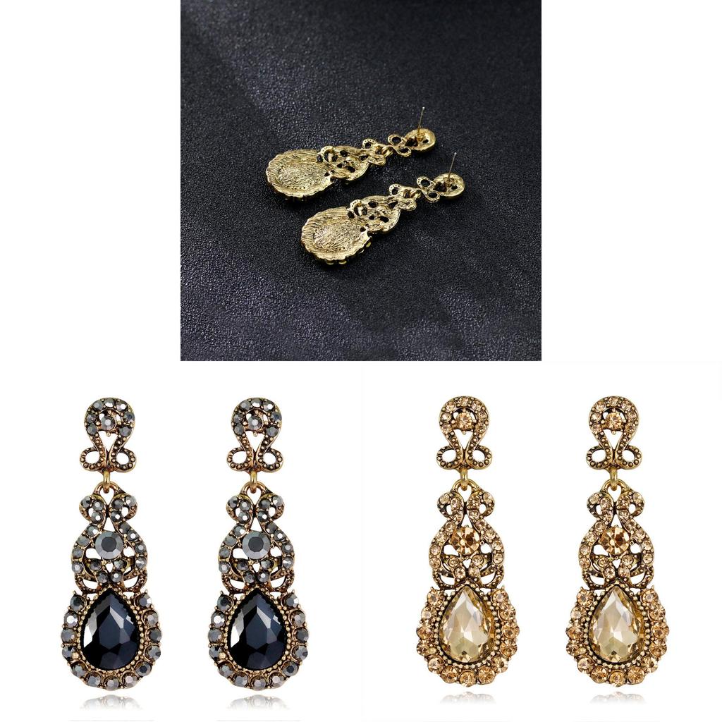 Danbi Huabi Water Drop Earrings With Cubic Zirconia For Women Fashion Accessory