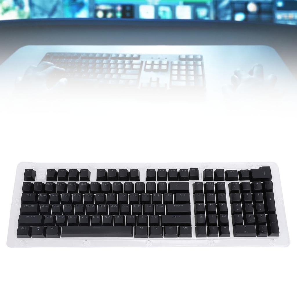 112 Keys Arabic Keyboard Key Minimalist Mechanical Keyboard Key for 61 64 68 84 87 96 98 100 104 108 Keyboards